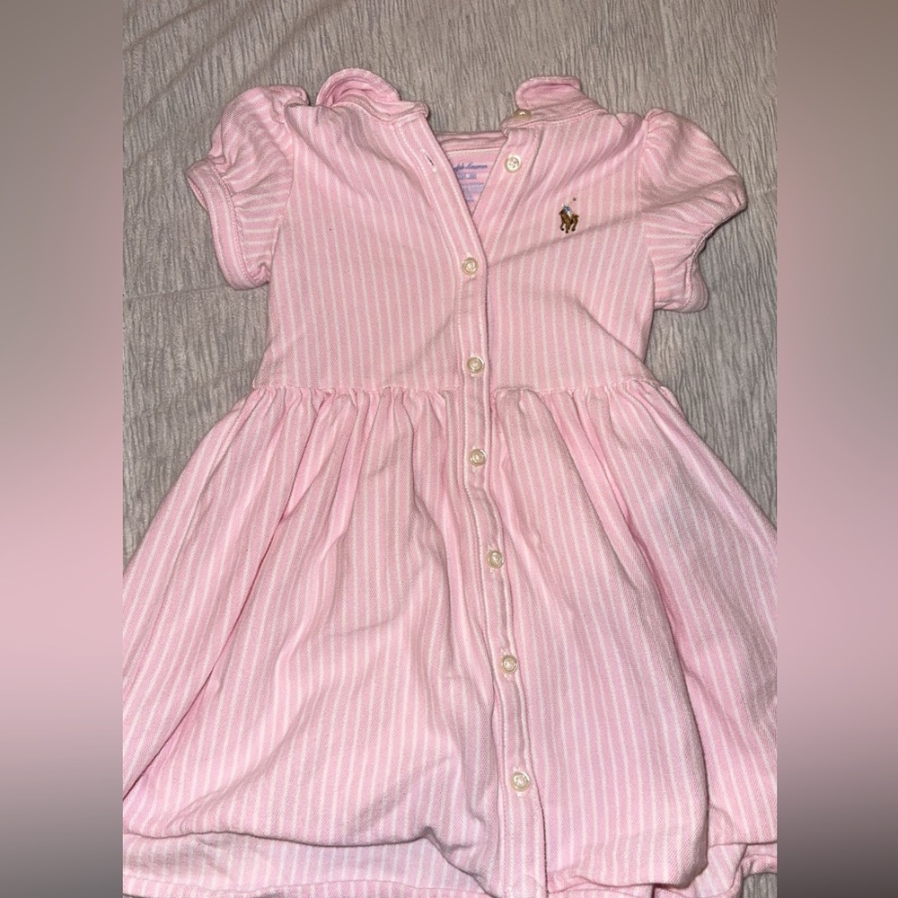 Pink baby polo dress